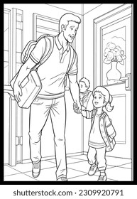 
Happy Father's Day Coloring Pages