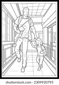 
Happy Father's Day Coloring Pages