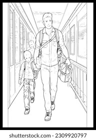 
Happy Father's Day Coloring Pages