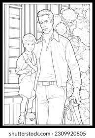 
Happy Father's Day Coloring Pages