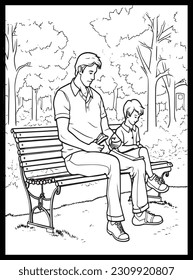 
Happy Father's Day Coloring Pages