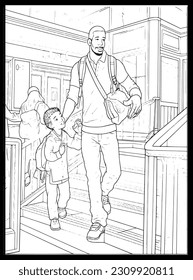 
Happy Father's Day Coloring Pages