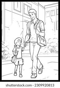 
Happy Father's Day Coloring Pages