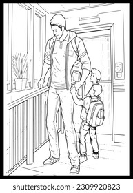 
Happy Father's Day Coloring Pages