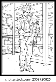 
Happy Father's Day Coloring Pages