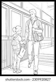 
Happy Father's Day Coloring Pages