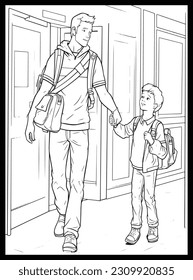 
Happy Father's Day Coloring Pages