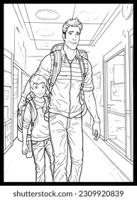 
Happy Father's Day Coloring Pages