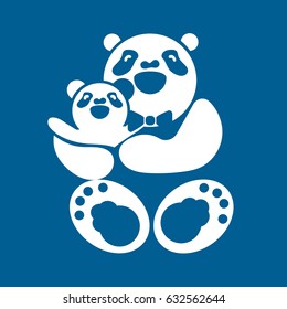 Happy Fathers Day concept with happy father and his child. Vector