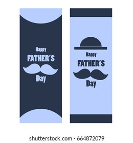 Happy Father's Day concept for flyer, banner, invitation, congratulation, poster design. Happy Father's Day template greeting card. I Love you Dad.