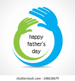 happy father's day concept vector 