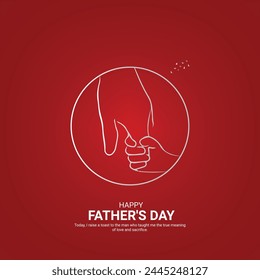 Happy Father's Day creative ads. Happy Father's Day june 16. vector, illustration, 3d