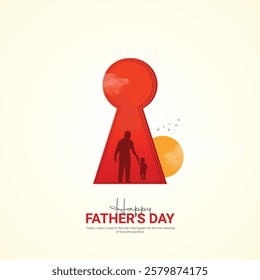 Happy Father's Day creative ads. Happy Father's Day june 16. vector, illustration, 3d