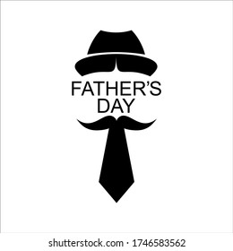 Happy Father's day creative logo