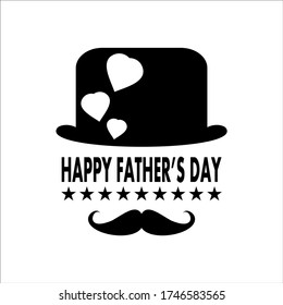 Happy Father's day creative logo