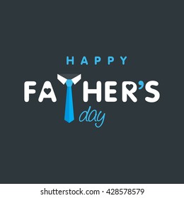 Happy Father's day creative logo