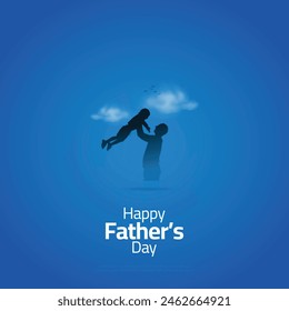 Happy fathers day creative social media post