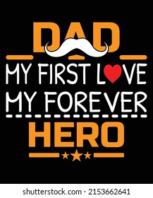 HAPPY FATHER'S DAY CREATIVE T SHIRT DESIGN