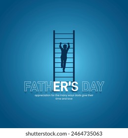 Feliz Día del Padre Plantillas creativas para póster, portada, Anuncio, publicación en redes sociales, diseño de tarjetas postales, etc. Concepto del día del padre. Día del padre tema creativo. Papi e hijo en un concepto de superhéroe