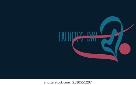 Happy Father's Day creative templates for poster, cover, banner, social media post, post card design etc. Concept of Father's day with Arabic Text Abi means "Daddy". Fathers day day creative theme.