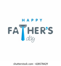 Happy Father's day creative typography