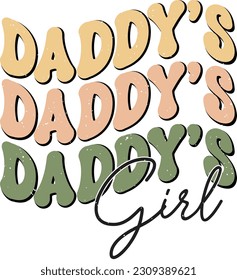 Happy Father's Day Dad Colorful Graphics. Funny Daddy Saying, Quote and Slogan for Print on Demand Industry and Printing Business.