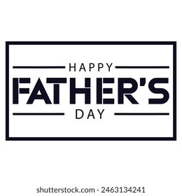 Happy Father's Day. Dad is like a big tree in the shade of which we are all free. My father is my hero. Dad and the kids are playing. Yellow background silhouette man. Vector Illustration art.