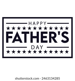 Happy Father's Day. Dad is like a big tree in the shade of which we are all free. My father is my hero. Dad and the kids are playing. Yellow background silhouette man. Vector Illustration art.