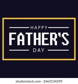 Happy Father's Day. Dad is like a big tree in the shade of which we are all free. My father is my hero. Dad and the kids are playing. Yellow background silhouette man. Vector Illustration art.