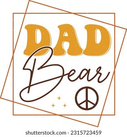 Happy Father's Day Dad Papa Colorful Graphics. Funny Daddy Saying, Quote and Slogan for Print on Demand Business (POD) and Printing Industry.