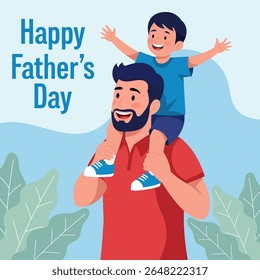 Happy Father's Day Dad and Son Bond Celebration