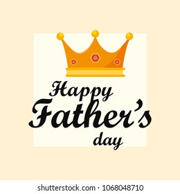 Happy fathers day design