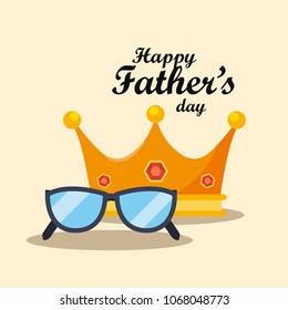 Happy fathers day design