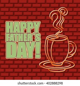happy fathers day design 