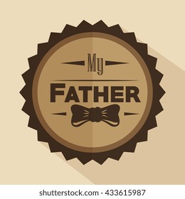 happy fathers day design 