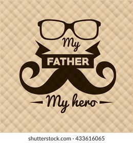 happy fathers day design 