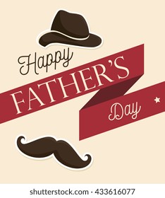 happy fathers day design 