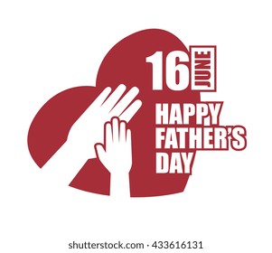 happy fathers day design 