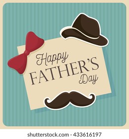 happy fathers day design 