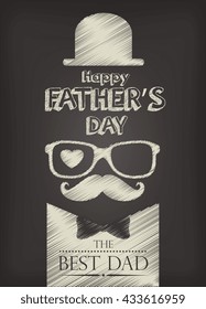 happy fathers day design 