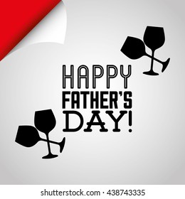 happy fathers day design 