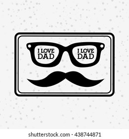 happy fathers day design 