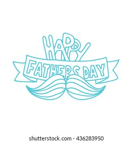 happy fathers day design. doodle. vector illustration