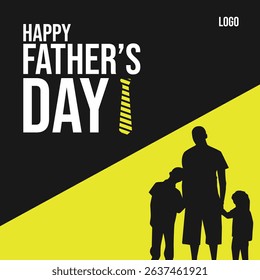 Happy father's day design element for greeting card. Vector illustration