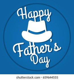 Happy Father's Day Design. Father day greeting card, vector illustration.