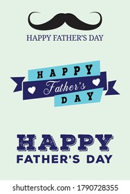 Happy Father's day design lockup