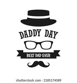 Happy Father's Day design on white background