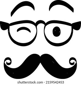 Happy Fathers Day. Design for print or use as poster, card, flyer or T Shirt