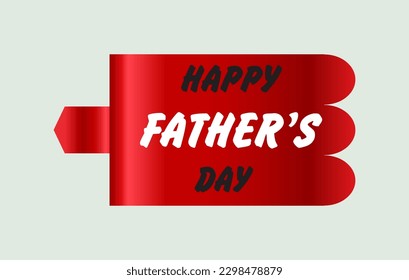 happy father's Day design with ribbon