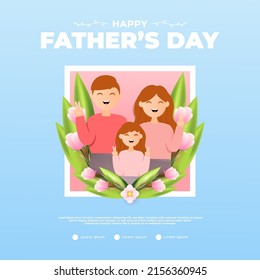 Happy father's day design, suitable for banners, promotions, posters, vouchers, give away and others